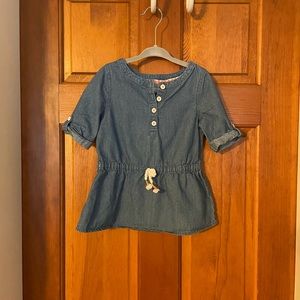 Cat & Jack Toddler Girl Denim Top, Size 3T